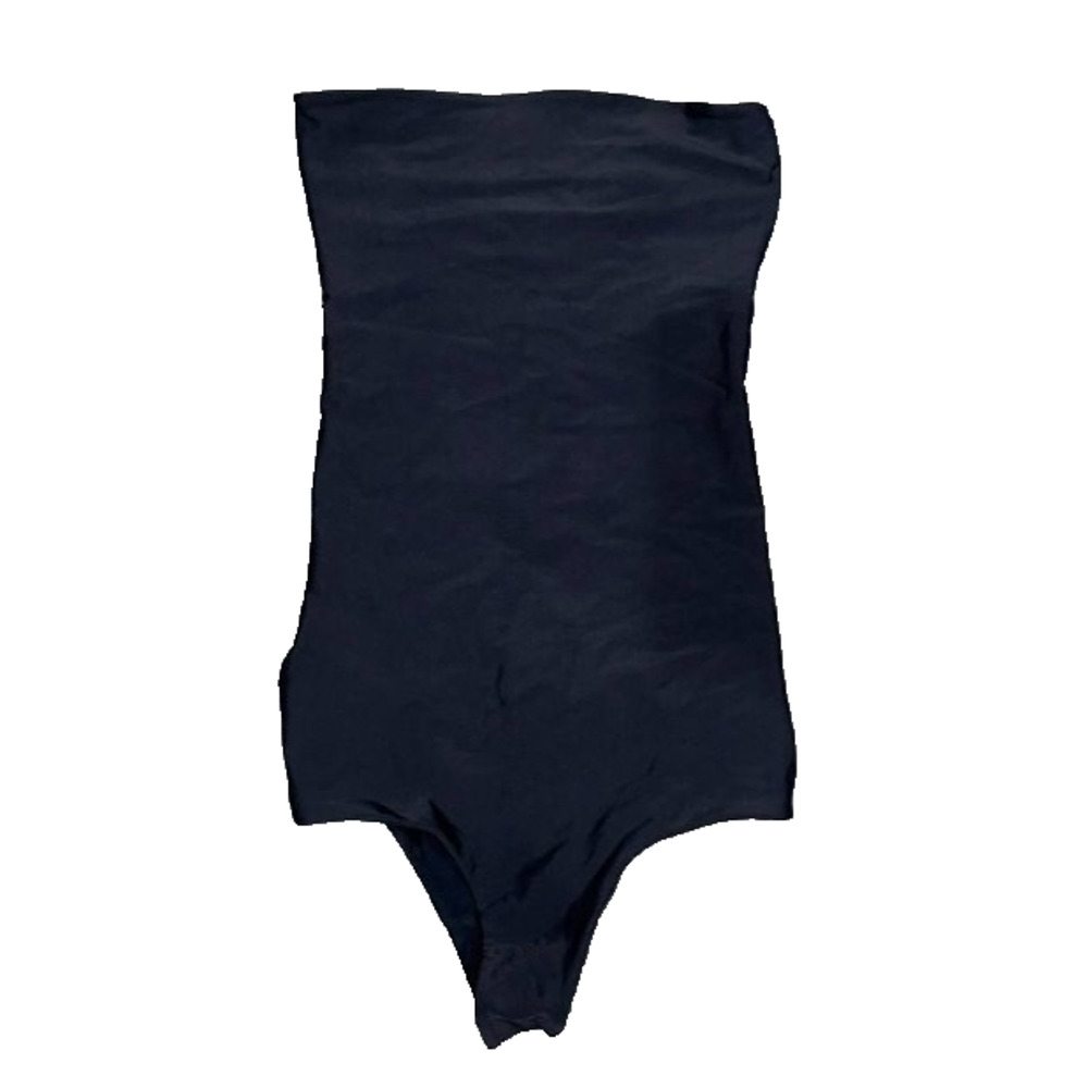 Mikoh strapless one-piece Bodysuit swimsuit navy Y2K Large A007079 - Picture 3 of 8